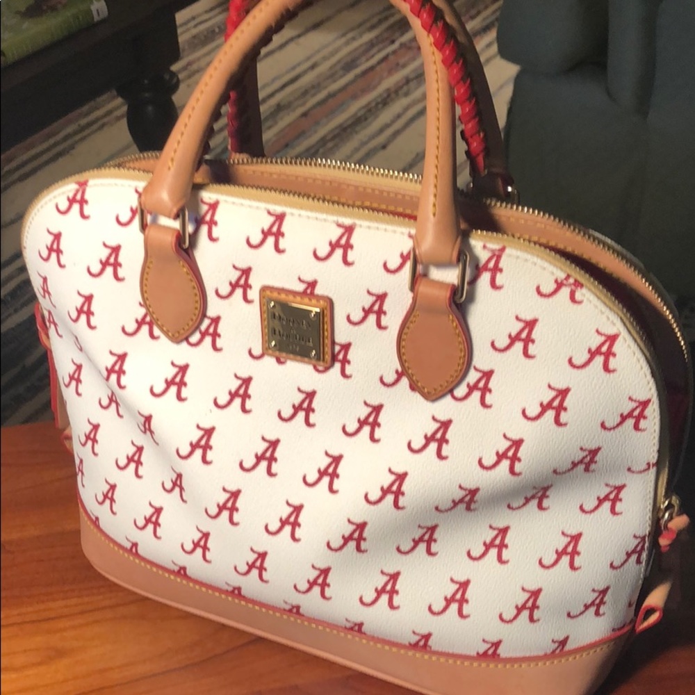 Dooney & Bourke Leather-Canvas Handbag